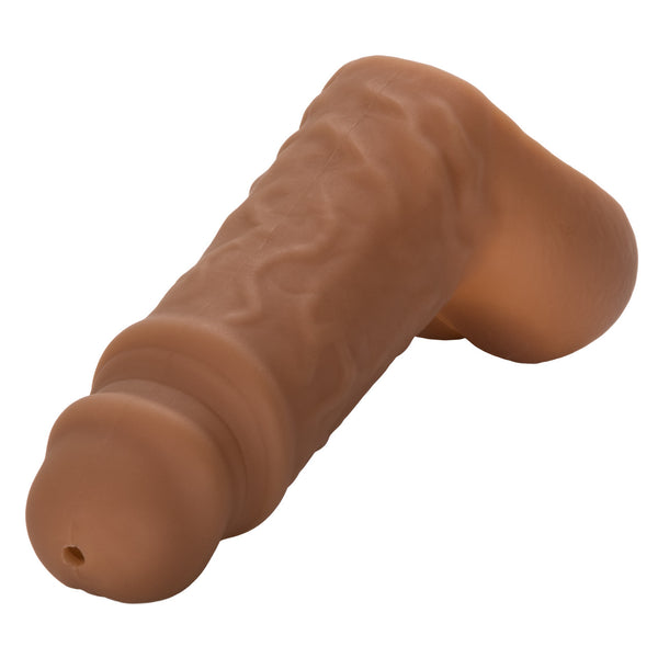 CalExotics Packer Gear 5" Silicone Hollow Packer with Stand To Pee Functionality - Brown - Extreme Toyz Singapore - https://extremetoyz.com.sg - Sex Toys and Lingerie Online Store - Bondage Gear / Vibrators / Electrosex Toys / Wireless Remote Control Vibes / Sexy Lingerie and Role Play / BDSM / Dungeon Furnitures / Dildos and Strap Ons &nbsp;/ Anal and Prostate Massagers / Anal Douche and Cleaning Aide / Delay Sprays and Gels / Lubricants and more...
