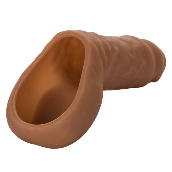 CalExotics Packer Gear 5" Silicone Hollow Packer with Stand To Pee Functionality - Brown - Extreme Toyz Singapore - https://extremetoyz.com.sg - Sex Toys and Lingerie Online Store - Bondage Gear / Vibrators / Electrosex Toys / Wireless Remote Control Vibes / Sexy Lingerie and Role Play / BDSM / Dungeon Furnitures / Dildos and Strap Ons &nbsp;/ Anal and Prostate Massagers / Anal Douche and Cleaning Aide / Delay Sprays and Gels / Lubricants and more...