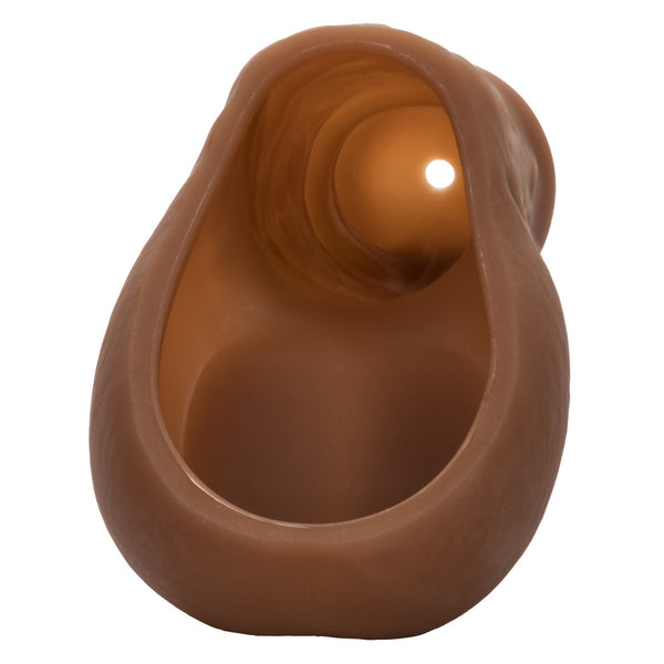CalExotics Packer Gear 5" Silicone Hollow Packer with Stand To Pee Functionality - Brown - Extreme Toyz Singapore - https://extremetoyz.com.sg - Sex Toys and Lingerie Online Store - Bondage Gear / Vibrators / Electrosex Toys / Wireless Remote Control Vibes / Sexy Lingerie and Role Play / BDSM / Dungeon Furnitures / Dildos and Strap Ons &nbsp;/ Anal and Prostate Massagers / Anal Douche and Cleaning Aide / Delay Sprays and Gels / Lubricants and more...
