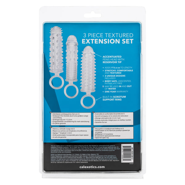 Extensions 3 Piece Textured Extension Set