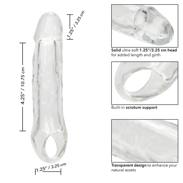 CalExotics Performance Maxx Clear Extension Sleeve - 5.5" - Extreme Toyz Singapore - https://extremetoyz.com.sg - Sex Toys and Lingerie Online Store - Bondage Gear / Vibrators / Electrosex Toys / Wireless Remote Control Vibes / Sexy Lingerie and Role Play / BDSM / Dungeon Furnitures / Dildos and Strap Ons &nbsp;/ Anal and Prostate Massagers / Anal Douche and Cleaning Aide / Delay Sprays and Gels / Lubricants and more...