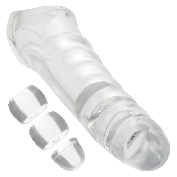 CalExotics Performance Maxx Clear Extension Sleeve Kit - Extreme Toyz Singapore - https://extremetoyz.com.sg - Sex Toys and Lingerie Online Store - Bondage Gear / Vibrators / Electrosex Toys / Wireless Remote Control Vibes / Sexy Lingerie and Role Play / BDSM / Dungeon Furnitures / Dildos and Strap Ons &nbsp;/ Anal and Prostate Massagers / Anal Douche and Cleaning Aide / Delay Sprays and Gels / Lubricants and more...