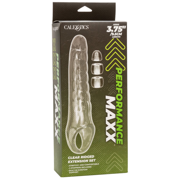 CalExotics Performance Maxx Clear Extension Sleeve Kit - Extreme Toyz Singapore - https://extremetoyz.com.sg - Sex Toys and Lingerie Online Store - Bondage Gear / Vibrators / Electrosex Toys / Wireless Remote Control Vibes / Sexy Lingerie and Role Play / BDSM / Dungeon Furnitures / Dildos and Strap Ons &nbsp;/ Anal and Prostate Massagers / Anal Douche and Cleaning Aide / Delay Sprays and Gels / Lubricants and more...