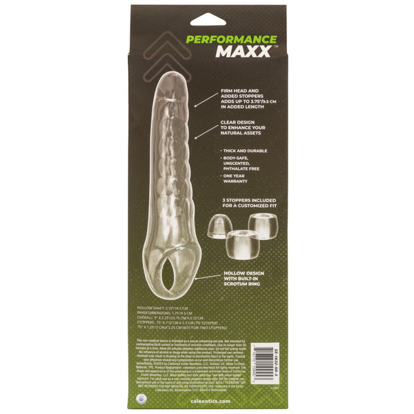 CalExotics Performance Maxx Clear Extension Sleeve Kit - Extreme Toyz Singapore - https://extremetoyz.com.sg - Sex Toys and Lingerie Online Store - Bondage Gear / Vibrators / Electrosex Toys / Wireless Remote Control Vibes / Sexy Lingerie and Role Play / BDSM / Dungeon Furnitures / Dildos and Strap Ons &nbsp;/ Anal and Prostate Massagers / Anal Douche and Cleaning Aide / Delay Sprays and Gels / Lubricants and more...