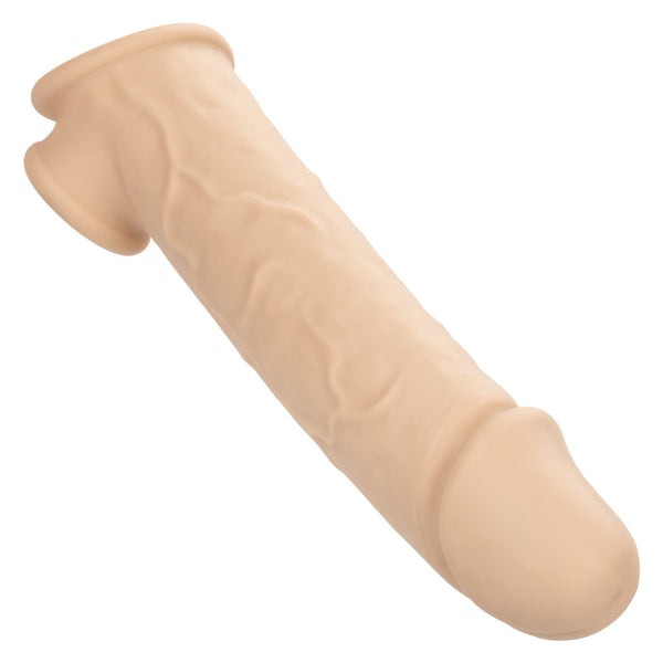 CalExotics Performance Maxx Life-Like 8” Silicone Extension - Ivory - Extreme Toyz Singapore - https://extremetoyz.com.sg - Sex Toys and Lingerie Online Store - Bondage Gear / Vibrators / Electrosex Toys / Wireless Remote Control Vibes / Sexy Lingerie and Role Play / BDSM / Dungeon Furnitures / Dildos and Strap Ons &nbsp;/ Anal and Prostate Massagers / Anal Douche and Cleaning Aide / Delay Sprays and Gels / Lubricants and more...