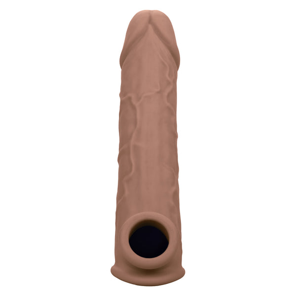 CalExotics Performance Maxx Life-Like 8” Silicone Extension  - Brown - Extreme Toyz Singapore - https://extremetoyz.com.sg - Sex Toys and Lingerie Online Store - Bondage Gear / Vibrators / Electrosex Toys / Wireless Remote Control Vibes / Sexy Lingerie and Role Play / BDSM / Dungeon Furnitures / Dildos and Strap Ons &nbsp;/ Anal and Prostate Massagers / Anal Douche and Cleaning Aide / Delay Sprays and Gels / Lubricants and more...