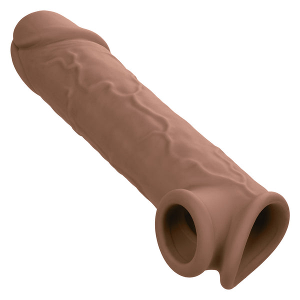 CalExotics Performance Maxx Life-Like 8” Silicone Extension  - Brown - Extreme Toyz Singapore - https://extremetoyz.com.sg - Sex Toys and Lingerie Online Store - Bondage Gear / Vibrators / Electrosex Toys / Wireless Remote Control Vibes / Sexy Lingerie and Role Play / BDSM / Dungeon Furnitures / Dildos and Strap Ons &nbsp;/ Anal and Prostate Massagers / Anal Douche and Cleaning Aide / Delay Sprays and Gels / Lubricants and more...