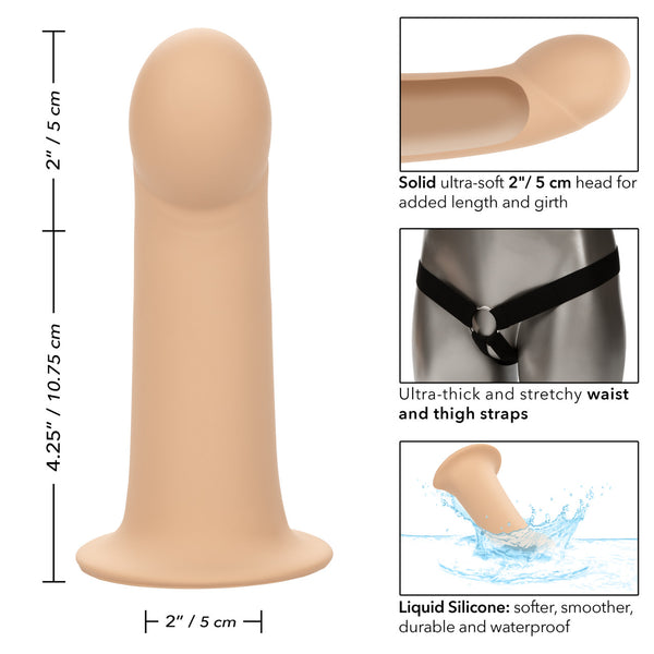 CalExotics Performance Maxx Silicone Extension with Harness - Ivory - Extreme Toyz Singapore - https://extremetoyz.com.sg - Sex Toys and Lingerie Online Store - Bondage Gear / Vibrators / Electrosex Toys / Wireless Remote Control Vibes / Sexy Lingerie and Role Play / BDSM / Dungeon Furnitures / Dildos and Strap Ons &nbsp;/ Anal and Prostate Massagers / Anal Douche and Cleaning Aide / Delay Sprays and Gels / Lubricants and more...