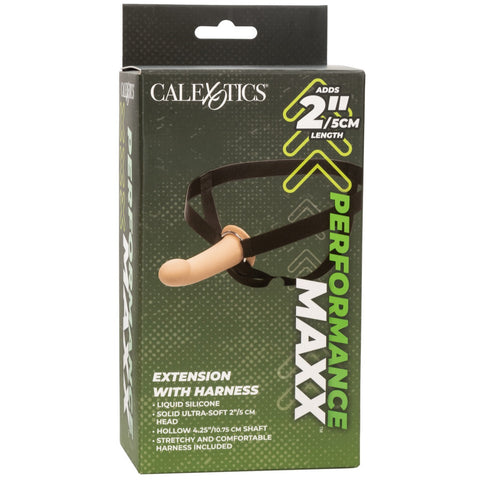 CalExotics Performance Maxx Silicone Extension with Harness - Ivory - Extreme Toyz Singapore - https://extremetoyz.com.sg - Sex Toys and Lingerie Online Store - Bondage Gear / Vibrators / Electrosex Toys / Wireless Remote Control Vibes / Sexy Lingerie and Role Play / BDSM / Dungeon Furnitures / Dildos and Strap Ons &nbsp;/ Anal and Prostate Massagers / Anal Douche and Cleaning Aide / Delay Sprays and Gels / Lubricants and more...