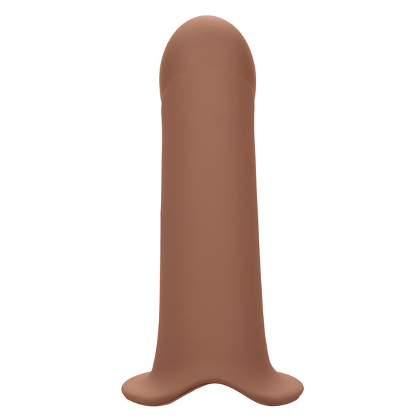 CalExotics Performance Maxx Silicone Hollow Extension with Harness - Brown - Extreme Toyz Singapore - https://extremetoyz.com.sg - Sex Toys and Lingerie Online Store - Bondage Gear / Vibrators / Electrosex Toys / Wireless Remote Control Vibes / Sexy Lingerie and Role Play / BDSM / Dungeon Furnitures / Dildos and Strap Ons &nbsp;/ Anal and Prostate Massagers / Anal Douche and Cleaning Aide / Delay Sprays and Gels / Lubricants and more...