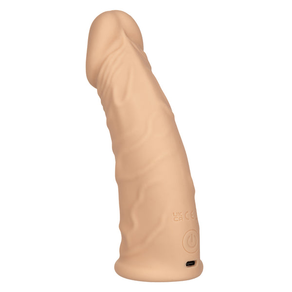 Performance Maxx 7" Rechargeable Silicone Vibrating Extension - Ivory