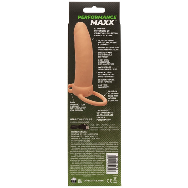 CalExotics Performance Maxx Rechargeable Silicone Thick Dual Penetrator - Ivory - Extreme Toyz Singapore - https://extremetoyz.com.sg - Sex Toys and Lingerie Online Store - Bondage Gear / Vibrators / Electrosex Toys / Wireless Remote Control Vibes / Sexy Lingerie and Role Play / BDSM / Dungeon Furnitures / Dildos and Strap Ons &nbsp;/ Anal and Prostate Massagers / Anal Douche and Cleaning Aide / Delay Sprays and Gels / Lubricants and more...