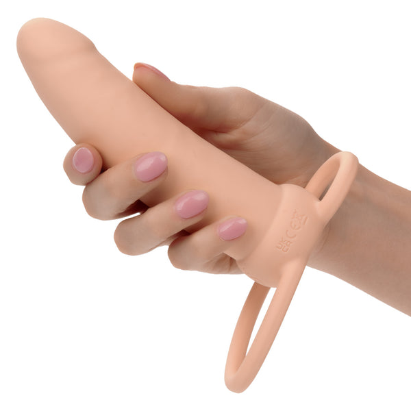 CalExotics Performance Maxx Rechargeable Silicone Thick Dual Penetrator - Ivory - Extreme Toyz Singapore - https://extremetoyz.com.sg - Sex Toys and Lingerie Online Store - Bondage Gear / Vibrators / Electrosex Toys / Wireless Remote Control Vibes / Sexy Lingerie and Role Play / BDSM / Dungeon Furnitures / Dildos and Strap Ons &nbsp;/ Anal and Prostate Massagers / Anal Douche and Cleaning Aide / Delay Sprays and Gels / Lubricants and more...