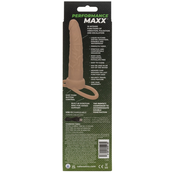 CalExotics Performance Maxx Rechargeable Silicone Dual Penetrator - Ivory - Extreme Toyz Singapore - https://extremetoyz.com.sg - Sex Toys and Lingerie Online Store - Bondage Gear / Vibrators / Electrosex Toys / Wireless Remote Control Vibes / Sexy Lingerie and Role Play / BDSM / Dungeon Furnitures / Dildos and Strap Ons &nbsp;/ Anal and Prostate Massagers / Anal Douche and Cleaning Aide / Delay Sprays and Gels / Lubricants and more...