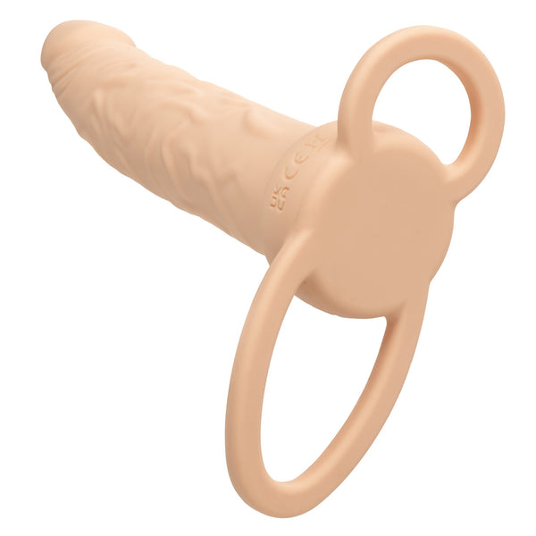 CalExotics Performance Maxx Rechargeable Silicone Dual Penetrator - Ivory - Extreme Toyz Singapore - https://extremetoyz.com.sg - Sex Toys and Lingerie Online Store - Bondage Gear / Vibrators / Electrosex Toys / Wireless Remote Control Vibes / Sexy Lingerie and Role Play / BDSM / Dungeon Furnitures / Dildos and Strap Ons &nbsp;/ Anal and Prostate Massagers / Anal Douche and Cleaning Aide / Delay Sprays and Gels / Lubricants and more...