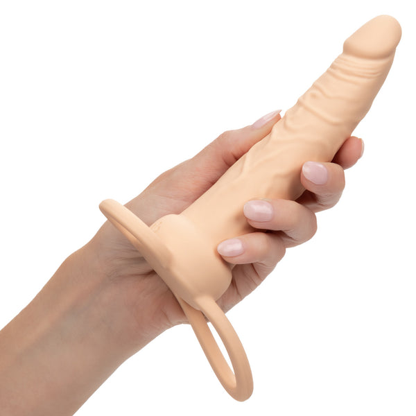 CalExotics Performance Maxx Rechargeable Silicone Dual Penetrator - Ivory - Extreme Toyz Singapore - https://extremetoyz.com.sg - Sex Toys and Lingerie Online Store - Bondage Gear / Vibrators / Electrosex Toys / Wireless Remote Control Vibes / Sexy Lingerie and Role Play / BDSM / Dungeon Furnitures / Dildos and Strap Ons &nbsp;/ Anal and Prostate Massagers / Anal Douche and Cleaning Aide / Delay Sprays and Gels / Lubricants and more...