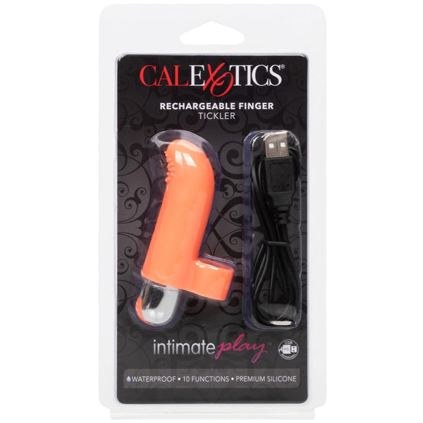 CalExotics Intimate Play Rechargeable Finger Tickler - Extreme Toyz Singapore - https://extremetoyz.com.sg - Sex Toys and Lingerie Online Store - Bondage Gear / Vibrators / Electrosex Toys / Wireless Remote Control Vibes / Sexy Lingerie and Role Play / BDSM / Dungeon Furnitures / Dildos and Strap Ons &nbsp;/ Anal and Prostate Massagers / Anal Douche and Cleaning Aide / Delay Sprays and Gels / Lubricants and more...