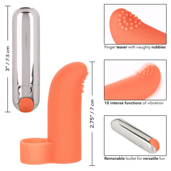 CalExotics Intimate Play Rechargeable Finger Tickler - Extreme Toyz Singapore - https://extremetoyz.com.sg - Sex Toys and Lingerie Online Store - Bondage Gear / Vibrators / Electrosex Toys / Wireless Remote Control Vibes / Sexy Lingerie and Role Play / BDSM / Dungeon Furnitures / Dildos and Strap Ons &nbsp;/ Anal and Prostate Massagers / Anal Douche and Cleaning Aide / Delay Sprays and Gels / Lubricants and more...