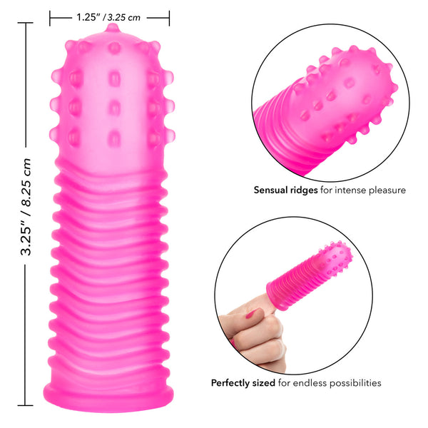 CalExotics Intimate Play Finger Tingler - Pink - Extreme Toyz Singapore - https://extremetoyz.com.sg - Sex Toys and Lingerie Online Store - Bondage Gear / Vibrators / Electrosex Toys / Wireless Remote Control Vibes / Sexy Lingerie and Role Play / BDSM / Dungeon Furnitures / Dildos and Strap Ons &nbsp;/ Anal and Prostate Massagers / Anal Douche and Cleaning Aide / Delay Sprays and Gels / Lubricants and more...