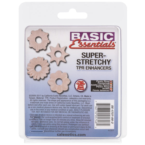 CalExotics Basic Essentials Super Stretchy TPR Enhancers Cock Rings - Clear - Extreme Toyz Singapore - https://extremetoyz.com.sg - Sex Toys and Lingerie Online Store - Bondage Gear / Vibrators / Electrosex Toys / Wireless Remote Control Vibes / Sexy Lingerie and Role Play / BDSM / Dungeon Furnitures / Dildos and Strap Ons &nbsp;/ Anal and Prostate Massagers / Anal Douche and Cleaning Aide / Delay Sprays and Gels / Lubricants and more...