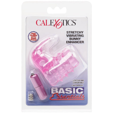 CalExotics Basic Essentials Stretchy Vibrating Bunny Enhancer - Extreme Toyz Singapore - https://extremetoyz.com.sg - Sex Toys and Lingerie Online Store - Bondage Gear / Vibrators / Electrosex Toys / Wireless Remote Control Vibes / Sexy Lingerie and Role Play / BDSM / Dungeon Furnitures / Dildos and Strap Ons &nbsp;/ Anal and Prostate Massagers / Anal Douche and Cleaning Aide / Delay Sprays and Gels / Lubricants and more...