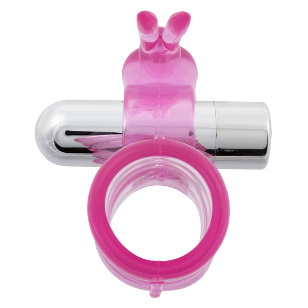 Basic Essentials Rechargeable Stretchy Vibrating Bunny Enhancer