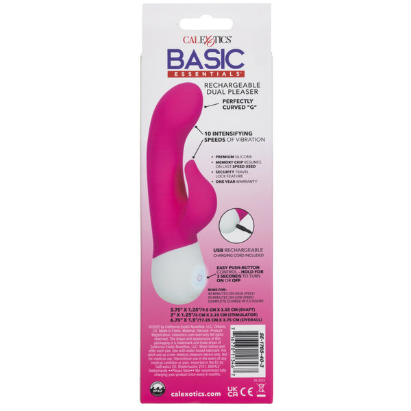 Basic Essentials Rechargeable Dual Pleaser