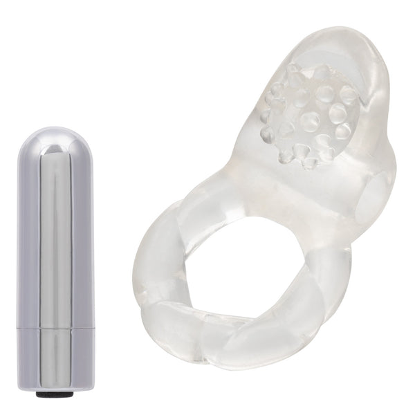 Couple's Enhancers Nubby Lover's Delight Rechargeable Vibrating Cock Ring