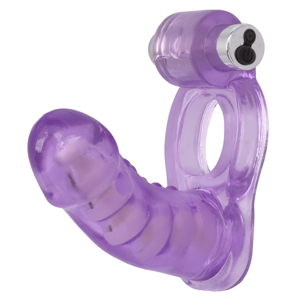 Couple's Enhancers Double Diver Rechargeable Duo Penetrator Vibrating Cock Ring