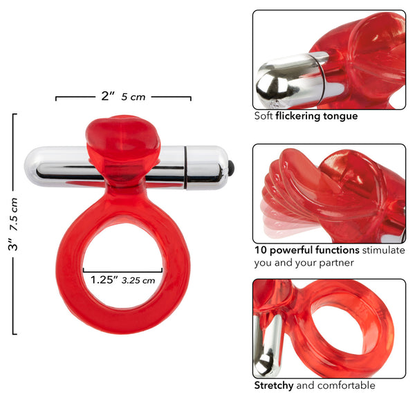 Couple's Enhancers Wireless Clit Flicker Vibrating Cock Ring