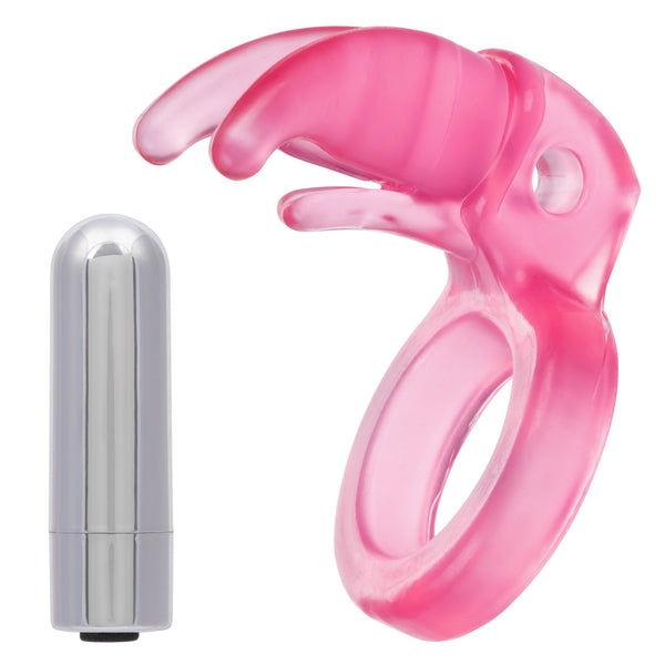 Couple's Enhancers Triple Clit Flicker Rechargeable Vibrating Cock Ring