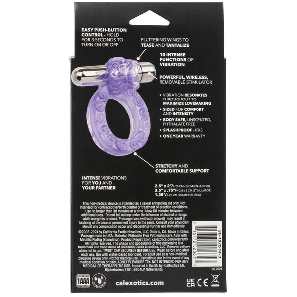 Couple's Enhancers Intimate Butterfly Vibrating Cock Ring