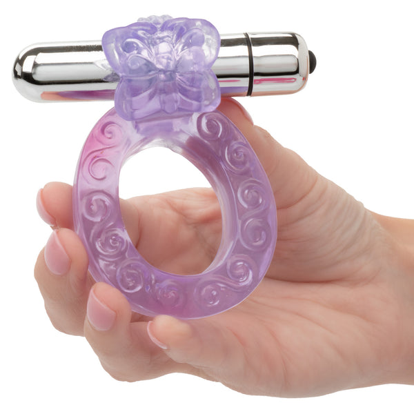 Couple's Enhancers Intimate Butterfly Vibrating Cock Ring