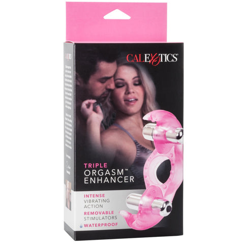 CalExotics Couple's Enhancers Triple Orgasm Enhancer Vibrating Cock Ring - Extreme Toyz Singapore - https://extremetoyz.com.sg - Sex Toys and Lingerie Online Store - Bondage Gear / Vibrators / Electrosex Toys / Wireless Remote Control Vibes / Sexy Lingerie and Role Play / BDSM / Dungeon Furnitures / Dildos and Strap Ons &nbsp;/ Anal and Prostate Massagers / Anal Douche and Cleaning Aide / Delay Sprays and Gels / Lubricants and more...