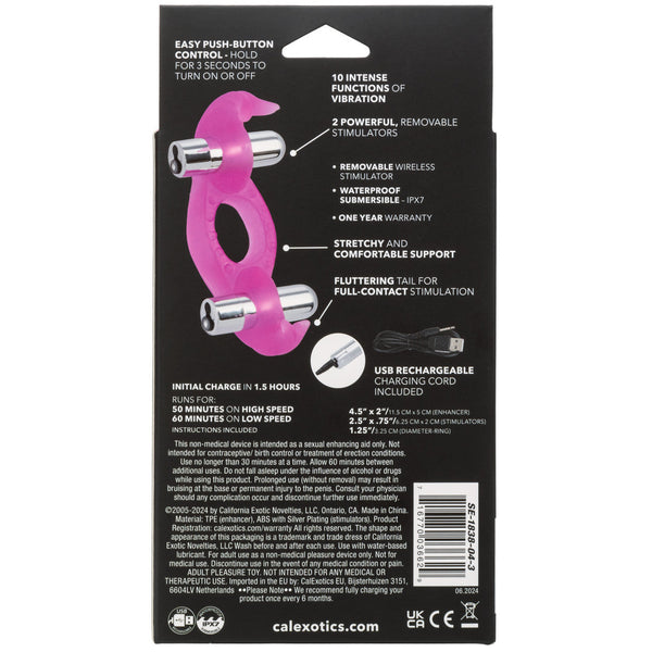 Couple's Enhancers Triple Orgasm Enhancer Rechargeable Vibrating Cock Ring