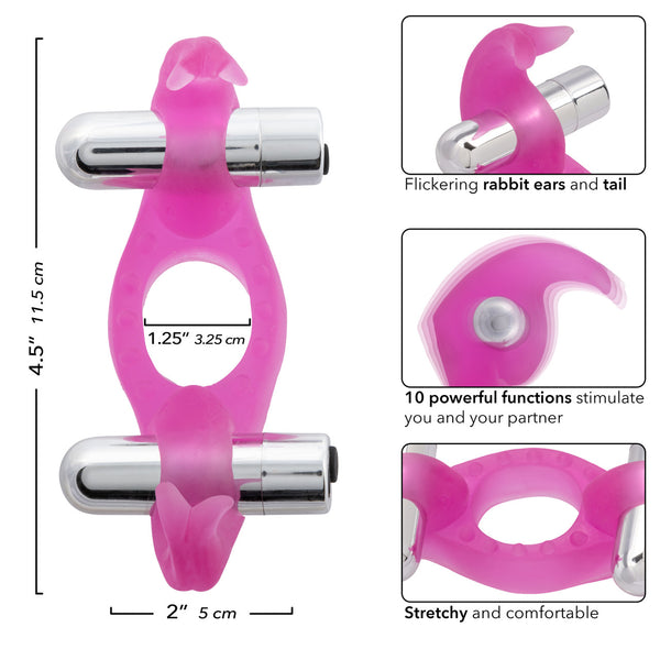Couple's Enhancers Triple Orgasm Enhancer Rechargeable Vibrating Cock Ring