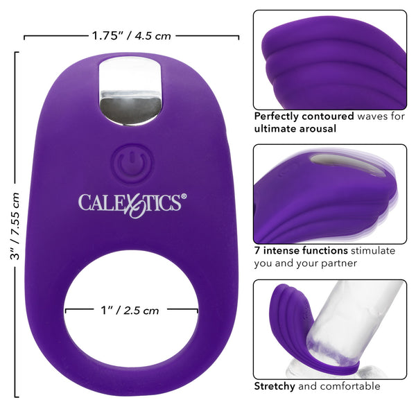 CalExotics Couple's Enhancers Silicone Rechargeable Passion Enhancer - Extreme Toyz Singapore - https://extremetoyz.com.sg - Sex Toys and Lingerie Online Store - Bondage Gear / Vibrators / Electrosex Toys / Wireless Remote Control Vibes / Sexy Lingerie and Role Play / BDSM / Dungeon Furnitures / Dildos and Strap Ons &nbsp;/ Anal and Prostate Massagers / Anal Douche and Cleaning Aide / Delay Sprays and Gels / Lubricants and more...