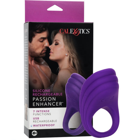 CalExotics Couple's Enhancers Silicone Rechargeable Passion Enhancer - Extreme Toyz Singapore - https://extremetoyz.com.sg - Sex Toys and Lingerie Online Store - Bondage Gear / Vibrators / Electrosex Toys / Wireless Remote Control Vibes / Sexy Lingerie and Role Play / BDSM / Dungeon Furnitures / Dildos and Strap Ons &nbsp;/ Anal and Prostate Massagers / Anal Douche and Cleaning Aide / Delay Sprays and Gels / Lubricants and more...