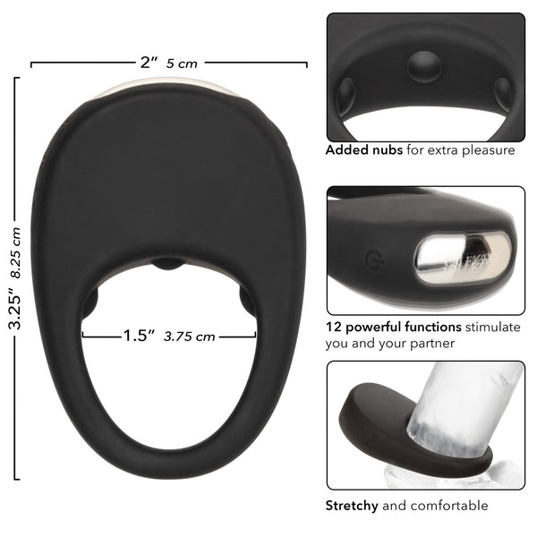 CalExotics Couple's Enhancers Silicone Rechargeable Pleasure Ring - Extreme Toyz Singapore - https://extremetoyz.com.sg - Sex Toys and Lingerie Online Store - Bondage Gear / Vibrators / Electrosex Toys / Wireless Remote Control Vibes / Sexy Lingerie and Role Play / BDSM / Dungeon Furnitures / Dildos and Strap Ons &nbsp;/ Anal and Prostate Massagers / Anal Douche and Cleaning Aide / Delay Sprays and Gels / Lubricants and more...