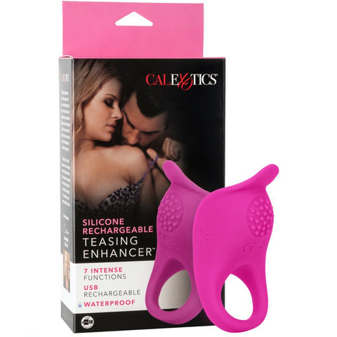 CalExotics Couple's Enhancers Silicone Rechargeable Teasing Enhancer - Extreme Toyz Singapore - https://extremetoyz.com.sg - Sex Toys and Lingerie Online Store - Bondage Gear / Vibrators / Electrosex Toys / Wireless Remote Control Vibes / Sexy Lingerie and Role Play / BDSM / Dungeon Furnitures / Dildos and Strap Ons &nbsp;/ Anal and Prostate Massagers / Anal Douche and Cleaning Aide / Delay Sprays and Gels / Lubricants and more...