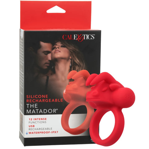 Couple's Enhancers Silicone Rechargeable The Matador Vibrating Cock Ring