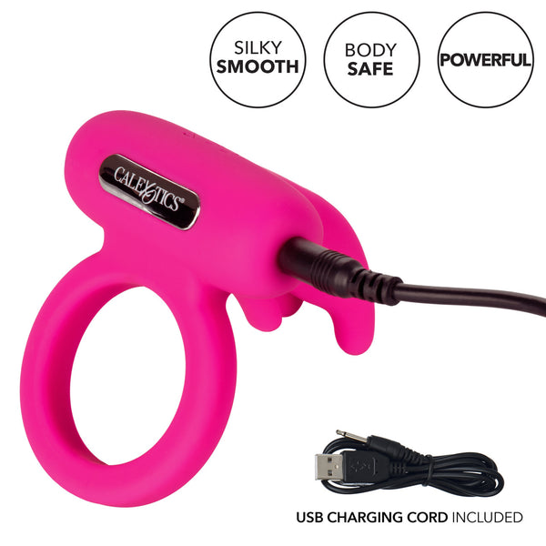 CalExotics Couple's Enhancers Silicone Rechargeable Triple Clit Flicker - Extreme Toyz Singapore - https://extremetoyz.com.sg - Sex Toys and Lingerie Online Store - Bondage Gear / Vibrators / Electrosex Toys / Wireless Remote Control Vibes / Sexy Lingerie and Role Play / BDSM / Dungeon Furnitures / Dildos and Strap Ons &nbsp;/ Anal and Prostate Massagers / Anal Douche and Cleaning Aide / Delay Sprays and Gels / Lubricants and more...