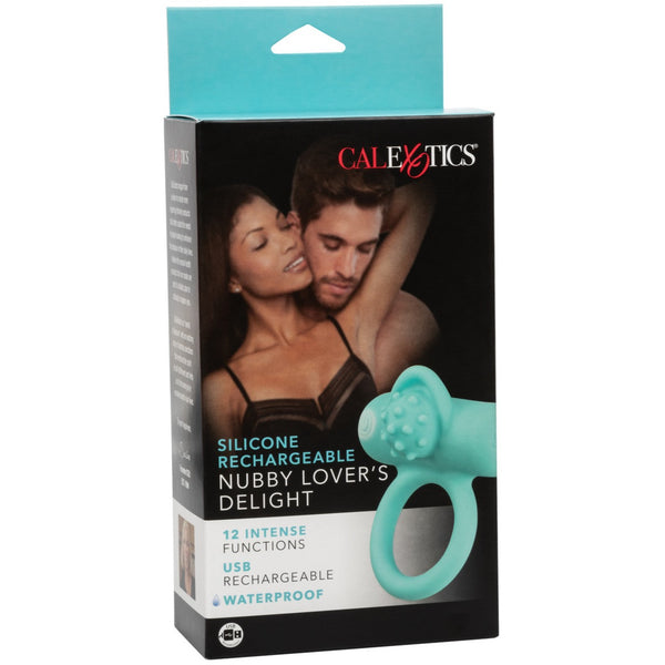 CalExotics Couple's Enhancers Silicone Rechargeable Nubby Lover’s Delight - Extreme Toyz Singapore - https://extremetoyz.com.sg - Sex Toys and Lingerie Online Store - Bondage Gear / Vibrators / Electrosex Toys / Wireless Remote Control Vibes / Sexy Lingerie and Role Play / BDSM / Dungeon Furnitures / Dildos and Strap Ons &nbsp;/ Anal and Prostate Massagers / Anal Douche and Cleaning Aide / Delay Sprays and Gels / Lubricants and more...