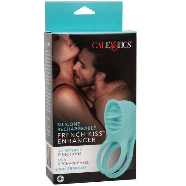 CalExotics Couple's Enhancers Silicone Rechargeable French Kiss Enhancer - Extreme Toyz Singapore - https://extremetoyz.com.sg - Sex Toys and Lingerie Online Store - Bondage Gear / Vibrators / Electrosex Toys / Wireless Remote Control Vibes / Sexy Lingerie and Role Play / BDSM / Dungeon Furnitures / Dildos and Strap Ons &nbsp;/ Anal and Prostate Massagers / Anal Douche and Cleaning Aide / Delay Sprays and Gels / Lubricants and more...