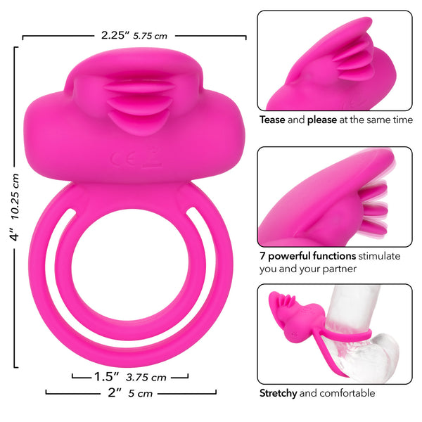 CalExotics Couple's Enhancers Silicone Rechargeable Dual Clit Flicker Enhancer - Extreme Toyz Singapore - https://extremetoyz.com.sg - Sex Toys and Lingerie Online Store - Bondage Gear / Vibrators / Electrosex Toys / Wireless Remote Control Vibes / Sexy Lingerie and Role Play / BDSM / Dungeon Furnitures / Dildos and Strap Ons &nbsp;/ Anal and Prostate Massagers / Anal Douche and Cleaning Aide / Delay Sprays and Gels / Lubricants and more...