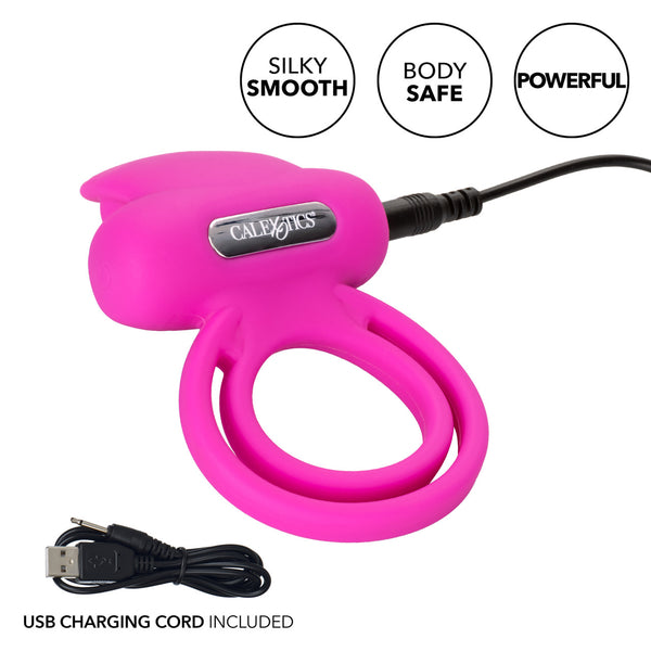 CalExotics Couple's Enhancers Silicone Rechargeable Dual Clit Flicker Enhancer - Extreme Toyz Singapore - https://extremetoyz.com.sg - Sex Toys and Lingerie Online Store - Bondage Gear / Vibrators / Electrosex Toys / Wireless Remote Control Vibes / Sexy Lingerie and Role Play / BDSM / Dungeon Furnitures / Dildos and Strap Ons &nbsp;/ Anal and Prostate Massagers / Anal Douche and Cleaning Aide / Delay Sprays and Gels / Lubricants and more...