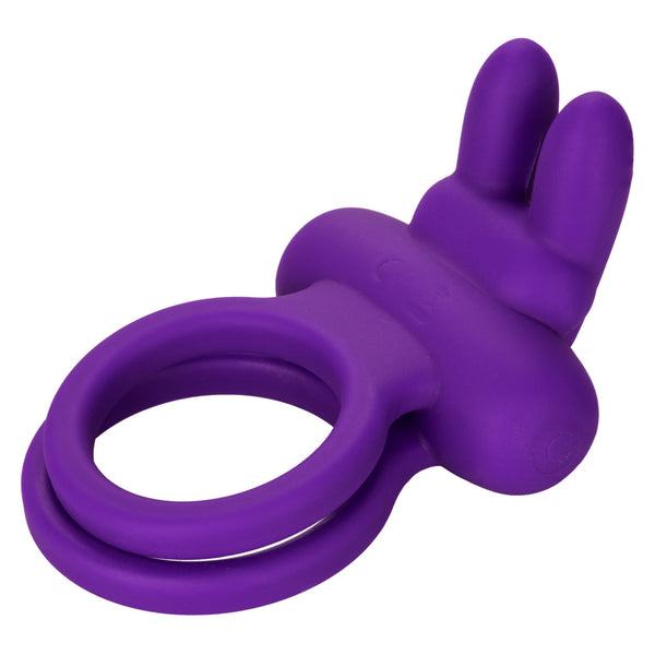 CalExotics Couple's Enhancers Silicone Rechargeable Dual Rockin’ Rabbit Enhancer - Extreme Toyz Singapore - https://extremetoyz.com.sg - Sex Toys and Lingerie Online Store - Bondage Gear / Vibrators / Electrosex Toys / Wireless Remote Control Vibes / Sexy Lingerie and Role Play / BDSM / Dungeon Furnitures / Dildos and Strap Ons &nbsp;/ Anal and Prostate Massagers / Anal Douche and Cleaning Aide / Delay Sprays and Gels / Lubricants and more...