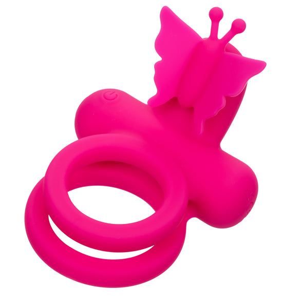 CalExotics Couple's Enhancers Silicone Rechargeable Dual Butterfly Ring - Extreme Toyz Singapore - https://extremetoyz.com.sg - Sex Toys and Lingerie Online Store - Bondage Gear / Vibrators / Electrosex Toys / Wireless Remote Control Vibes / Sexy Lingerie and Role Play / BDSM / Dungeon Furnitures / Dildos and Strap Ons &nbsp;/ Anal and Prostate Massagers / Anal Douche and Cleaning Aide / Delay Sprays and Gels / Lubricants and more...