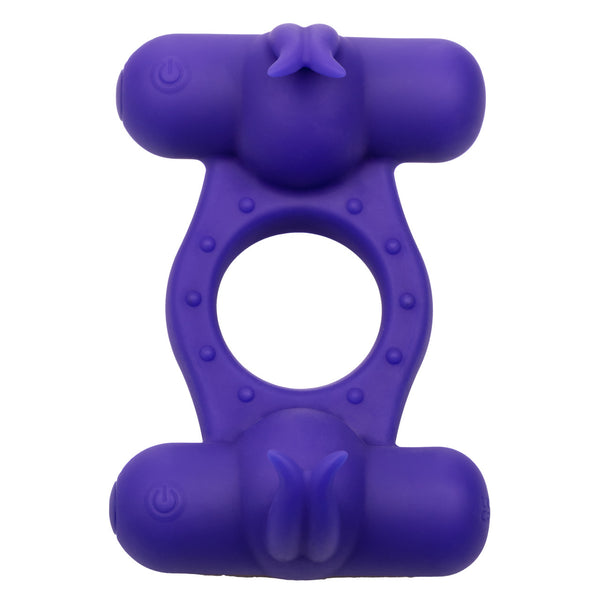 CalExotics Couple's Enhancers Silicone Rechargeable Triple Orgasm Enhancer - Extreme Toyz Singapore - https://extremetoyz.com.sg - Sex Toys and Lingerie Online Store - Bondage Gear / Vibrators / Electrosex Toys / Wireless Remote Control Vibes / Sexy Lingerie and Role Play / BDSM / Dungeon Furnitures / Dildos and Strap Ons &nbsp;/ Anal and Prostate Massagers / Anal Douche and Cleaning Aide / Delay Sprays and Gels / Lubricants and more...