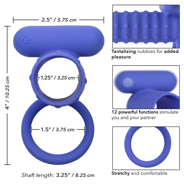 CalExotics Silicone Rechargeable Endless Desires Enhancer Cock Sleeve - Extreme Toyz Singapore - https://extremetoyz.com.sg - Sex Toys and Lingerie Online Store - Bondage Gear / Vibrators / Electrosex Toys / Wireless Remote Control Vibes / Sexy Lingerie and Role Play / BDSM / Dungeon Furnitures / Dildos and Strap Ons  / Anal and Prostate Massagers / Anal Douche and Cleaning Aide / Delay Sprays and Gels / Lubricants and more...